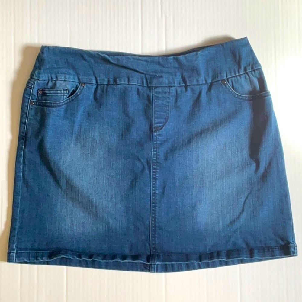 Size 12 dark demuim mini skirt